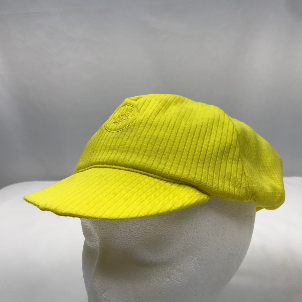 Castelli Cycling Cap Neon Yellow Scorpion Logo Made in Italy Mens Large Hat